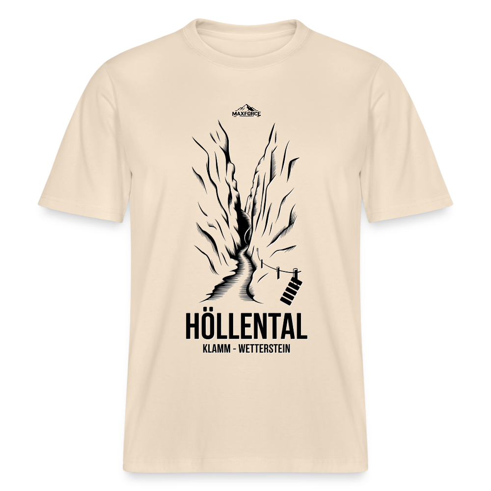 MaxForce Summit Tee – Höllental Unisex BLK Logo - Weißgrau