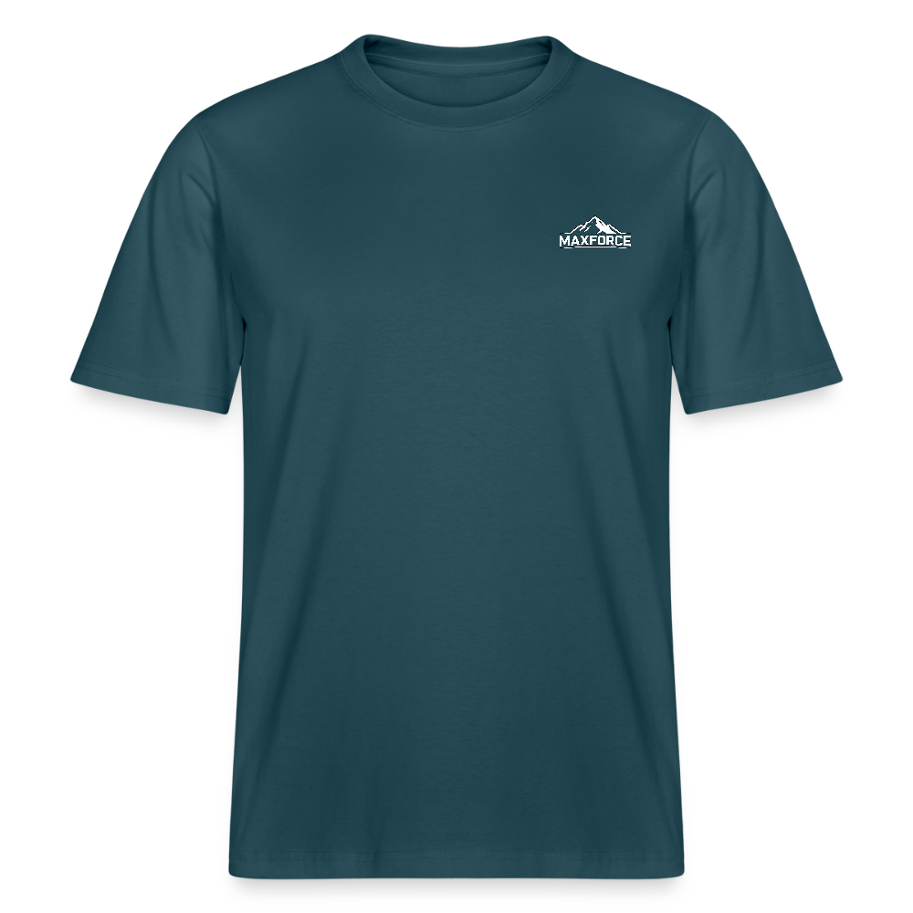 MaxForce Allday Tee - Echoes of Trails Unisex WH LOGO - Dunkles Petrol