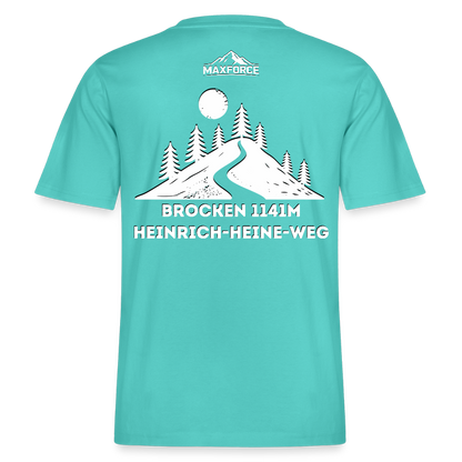 MaxForce Allday Tee - Brocken 1141m WH LOGO - Poolblau