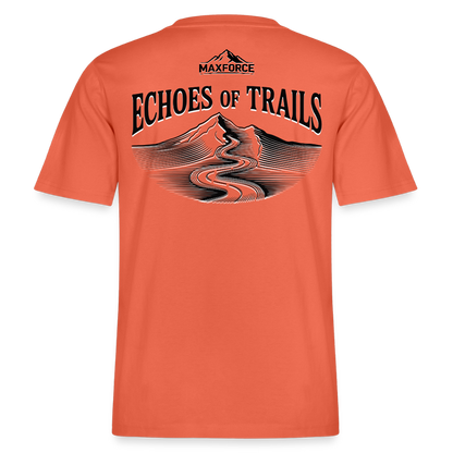MaxForce Allday Tee - Echoes of Trails Unisex BLK LOGO - Hellrot