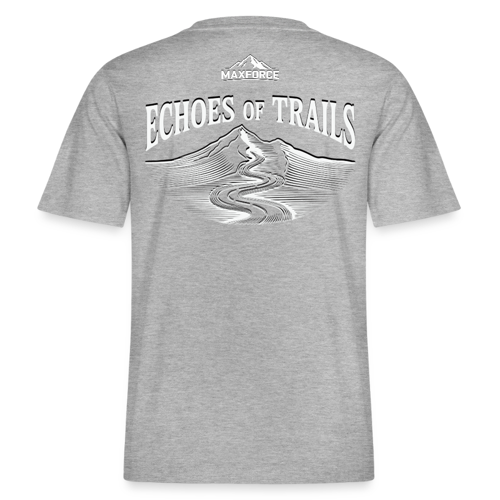 MaxForce Allday Tee - Echoes of Trails Unisex WH LOGO - Grau meliert