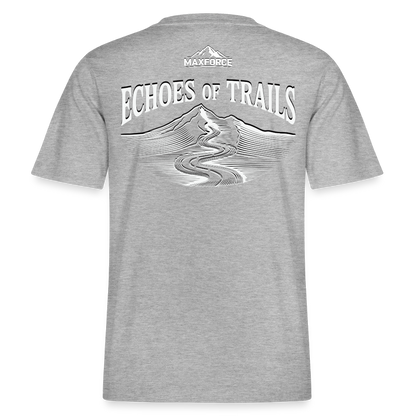 MaxForce Allday Tee - Echoes of Trails Unisex WH LOGO - Grau meliert