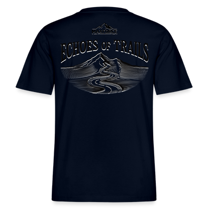 MaxForce Allday Tee - Echoes of Trails Unisex BLK LOGO - Navy