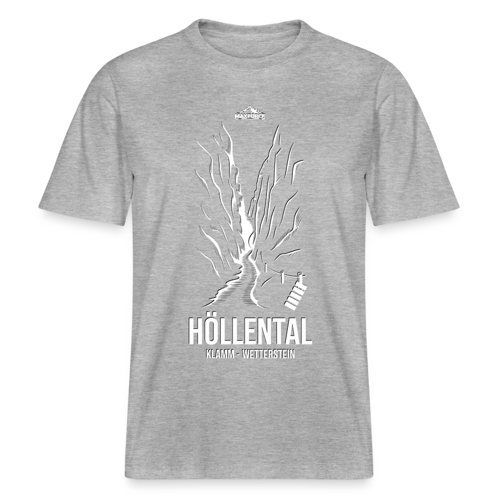 MaxForce Summit Tee – Höllental White Logo - Grau meliert