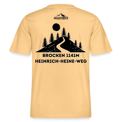 MaxForce Allday Tee - Brocken 1141m BLK LOGO - Hellgelb