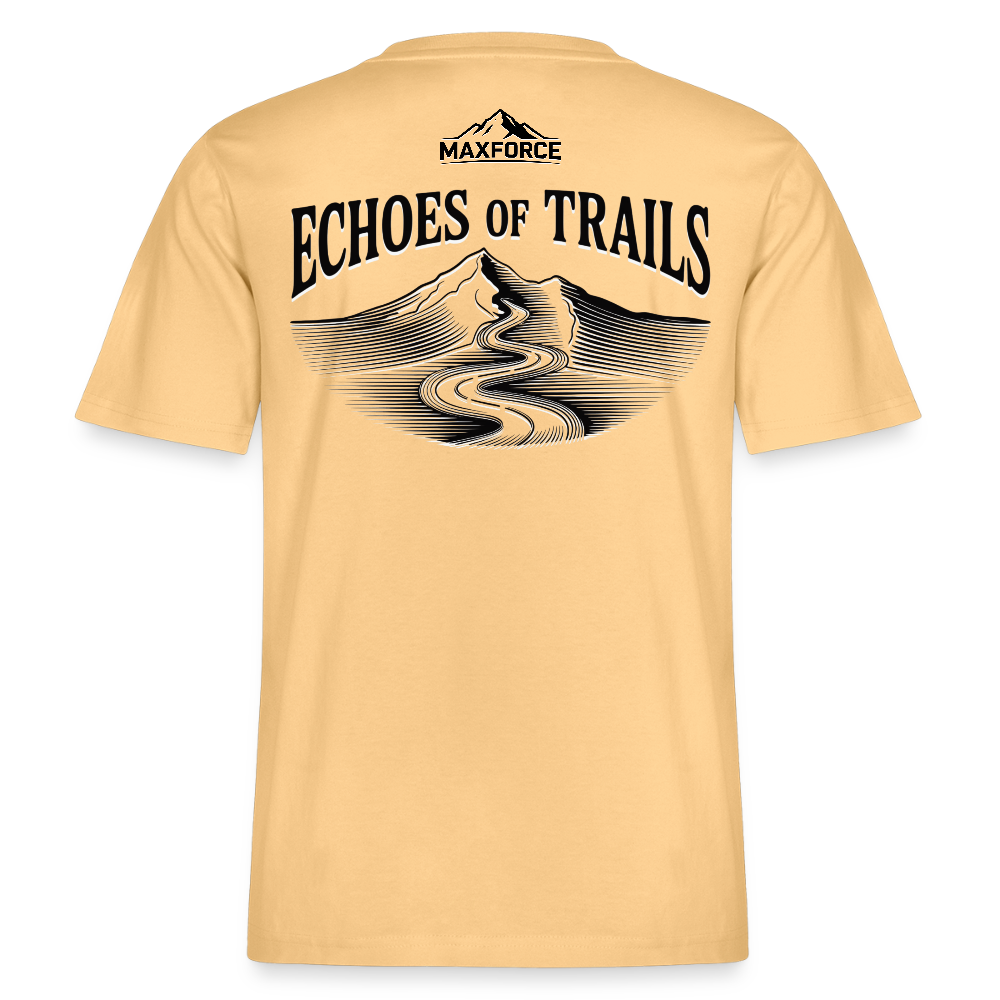MaxForce Allday Tee - Echoes of Trails Unisex BLK LOGO - Hellgelb