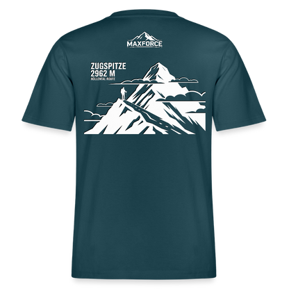 MaxForce Allday Tee - Zugspitze WH LOGO - Dunkles Petrol