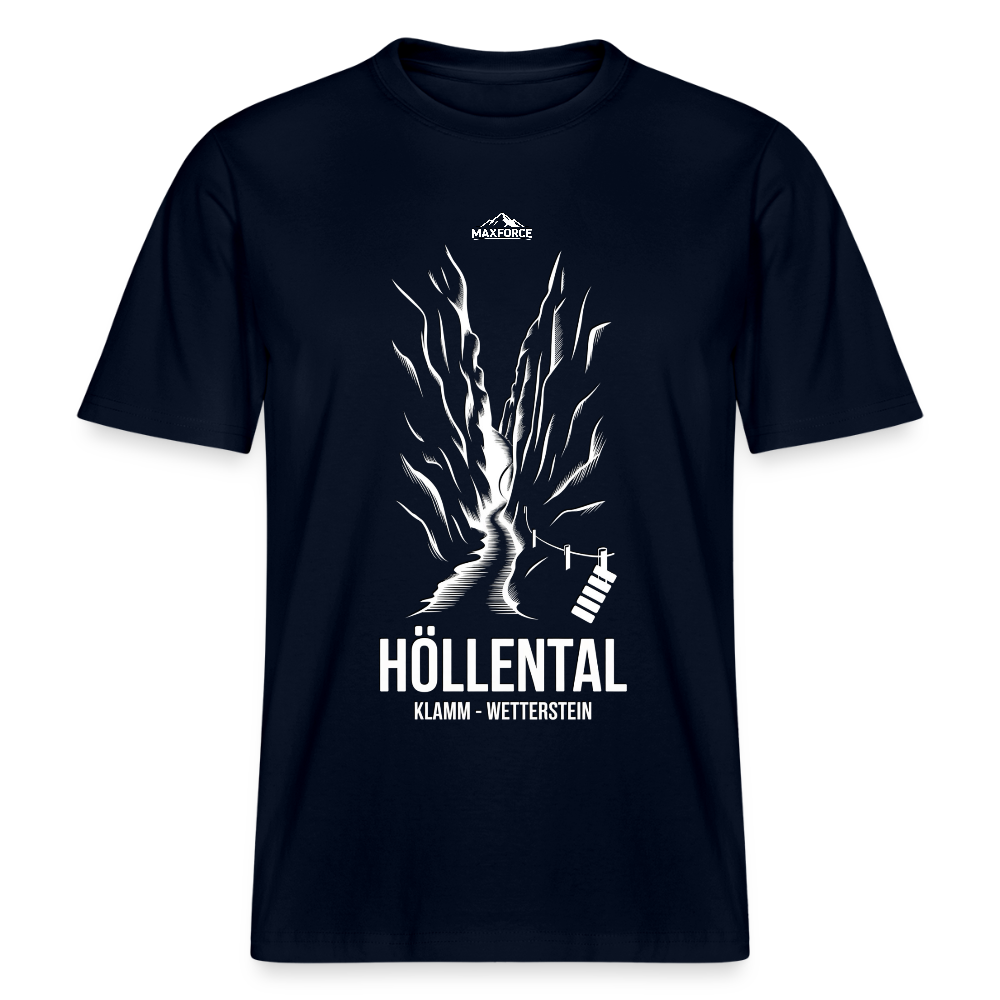 MaxForce Summit Tee – Höllental White Logo - Navy