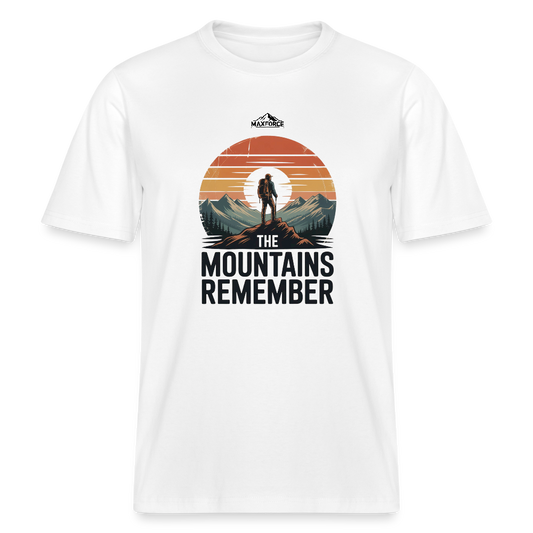 THE MOUNTAINS REMEMBER Shirt | Bio-Baumwolle - Weiß