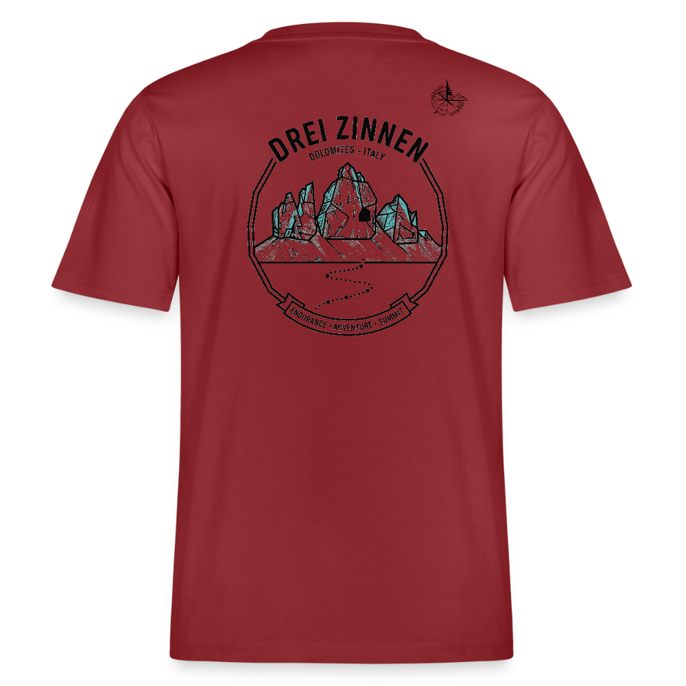 MaxForce Summit Tee – Drei Zinnen 2999 m - red earth