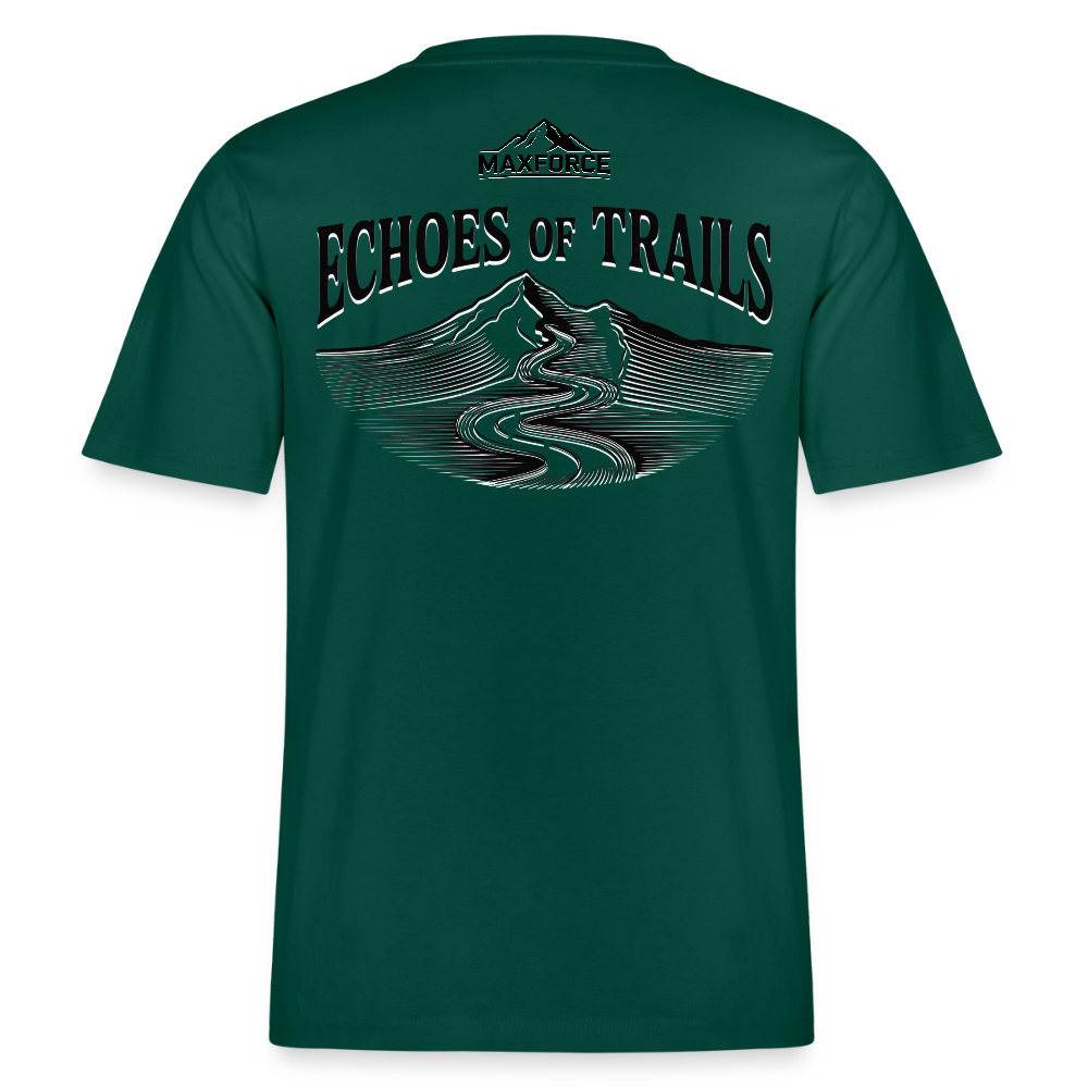 MaxForce Allday Tee - Echoes of Trails Unisex BLK LOGO - Forest