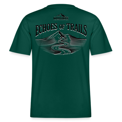 MaxForce Allday Tee - Echoes of Trails Unisex BLK LOGO - Forest