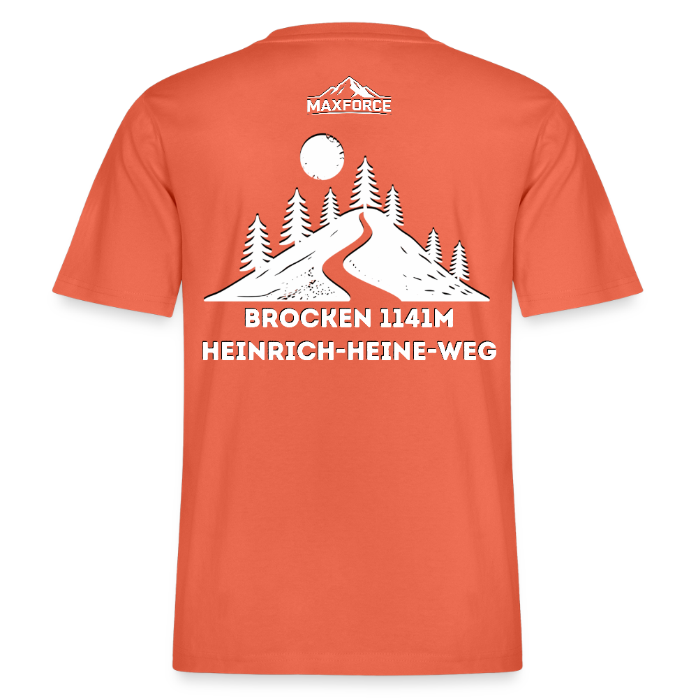 MaxForce Allday Tee - Brocken 1141m WH LOGO - Hellrot