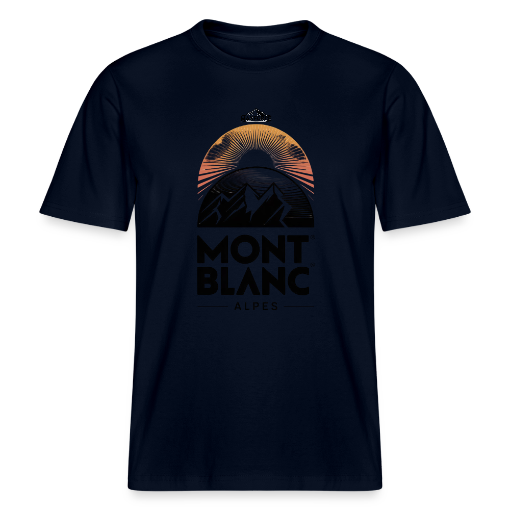 MaxForce Allday Tee - Mont Blanc BLK LOGO - Navy