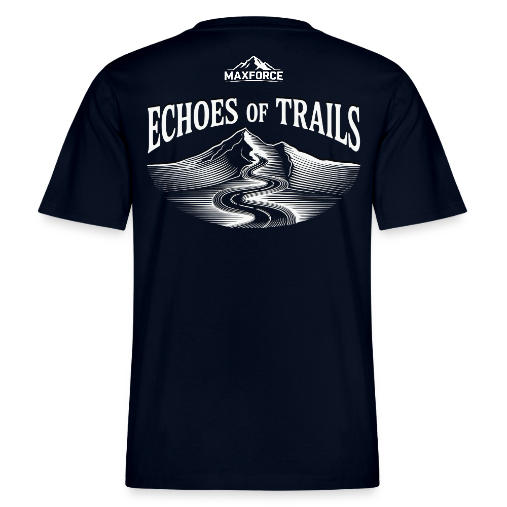 MaxForce Allday Tee - Echoes of Trails Unisex WH LOGO - Navy