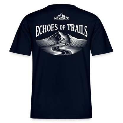 MaxForce Allday Tee - Echoes of Trails Unisex WH LOGO - Navy