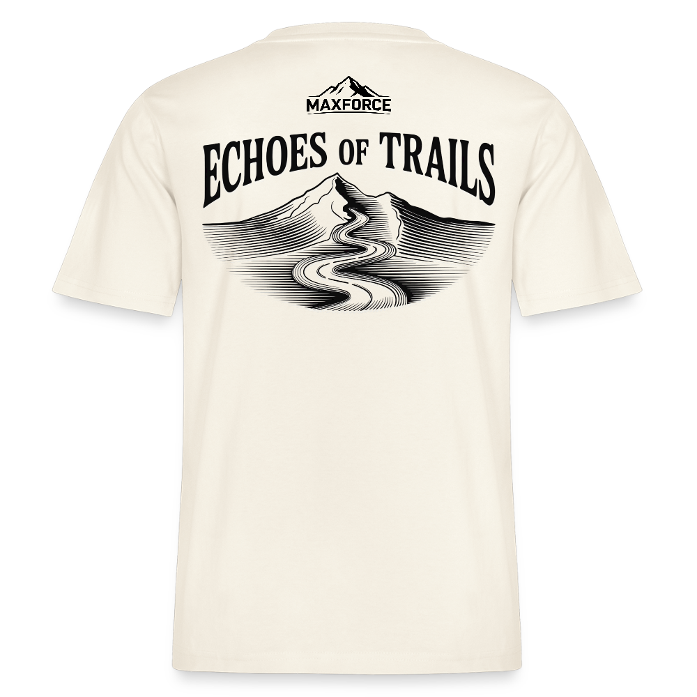MaxForce Allday Tee - Echoes of Trails Unisex BLK LOGO - Naturweiß 
