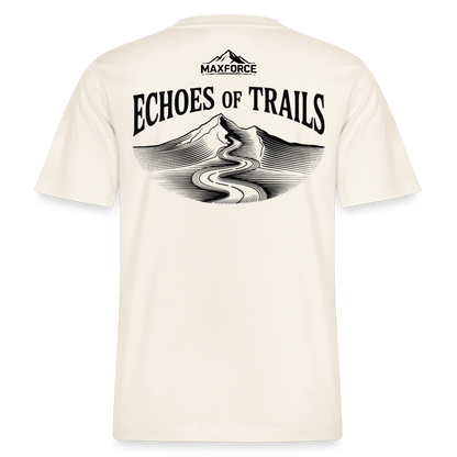 MaxForce Allday Tee - Echoes of Trails Unisex BLK LOGO - Naturweiß 