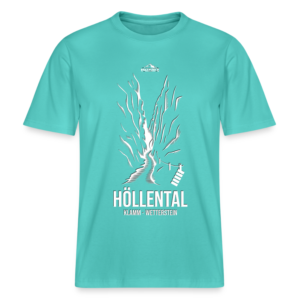 MaxForce Summit Tee – Höllental White Logo - Poolblau