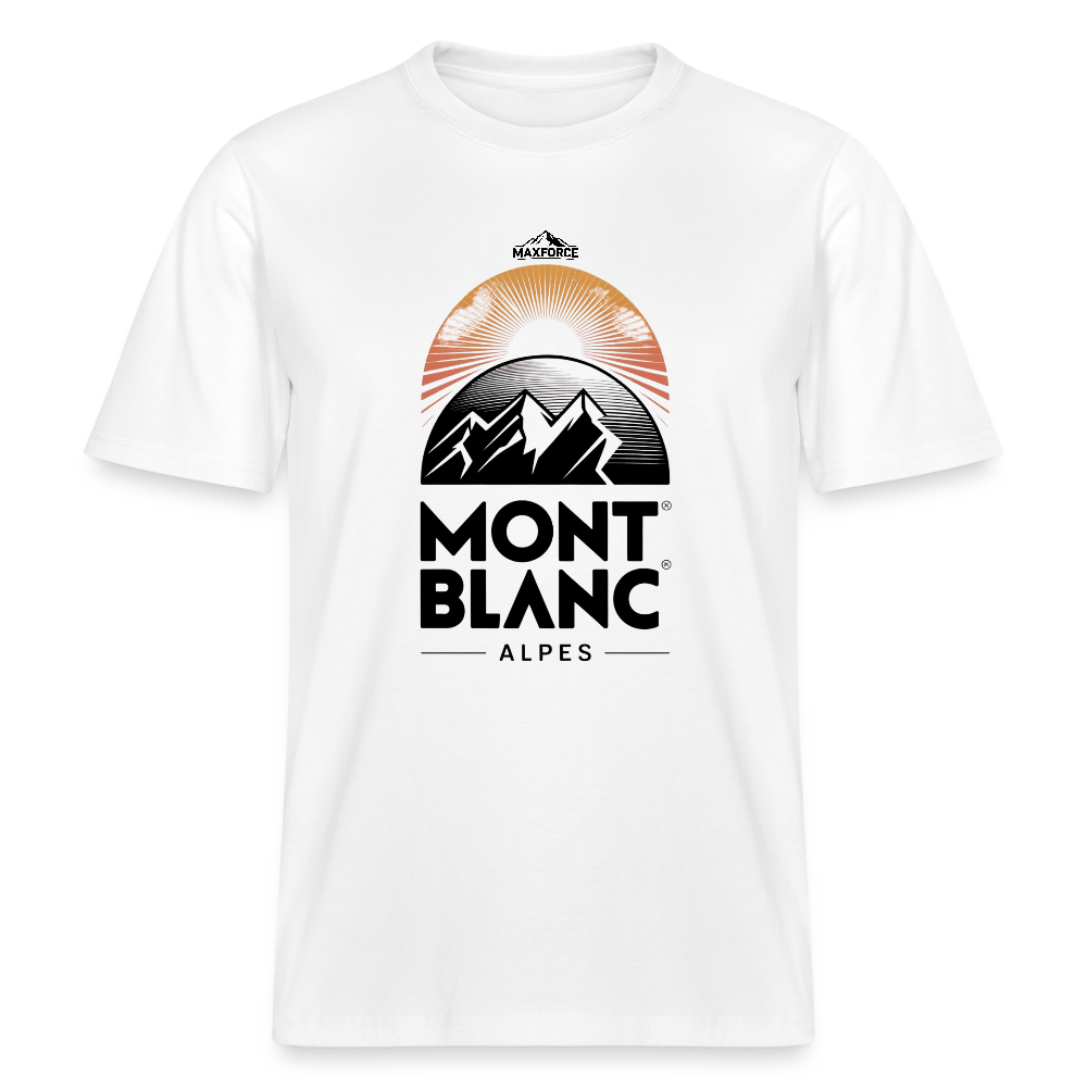 MaxForce Allday Tee - Mont Blanc BLK LOGO - Weiß