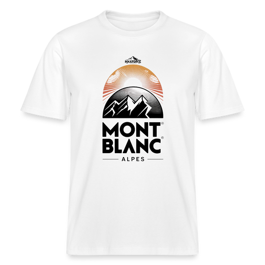 MaxForce Allday Tee - Mont Blanc BLK LOGO - Weiß