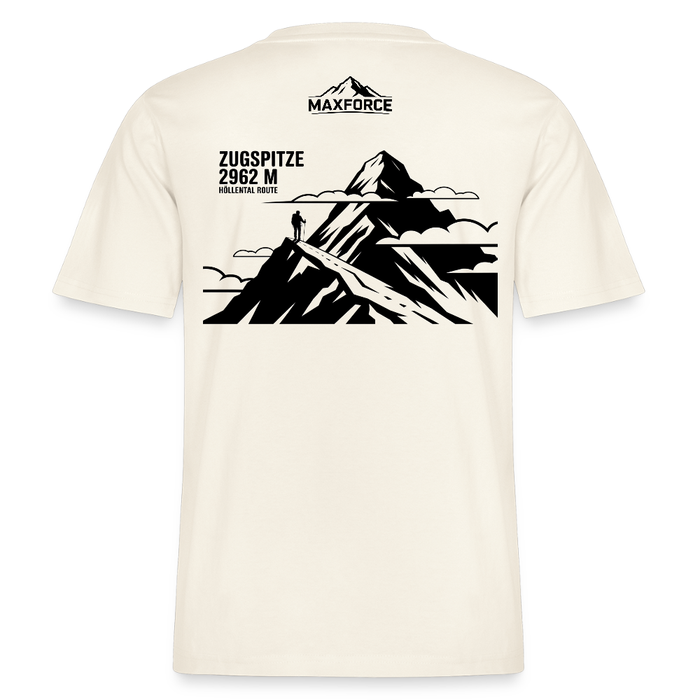 MaxForce Allday Tee - Zugspitze BLK LOGO - Naturweiß 