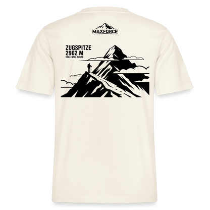 MaxForce Allday Tee - Zugspitze BLK LOGO - Naturweiß 
