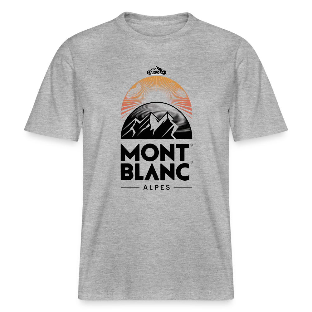 MaxForce Allday Tee - Mont Blanc BLK LOGO - Grau meliert