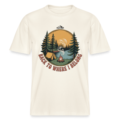 BACK TO WHERE I BELONG | Bio-Baumwolle - Naturweiß 