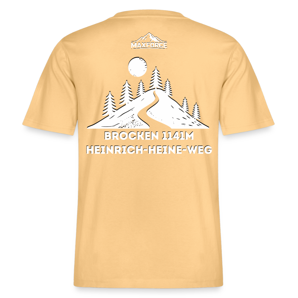 MaxForce Allday Tee - Brocken 1141m WH LOGO - Hellgelb