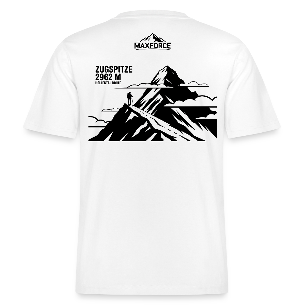 MaxForce Allday Tee - Zugspitze BLK LOGO - Weiß