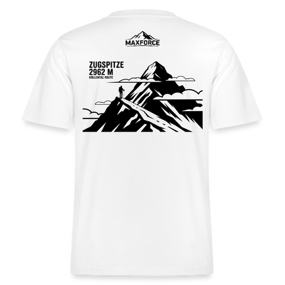 MaxForce Allday Tee - Zugspitze BLK LOGO - Weiß