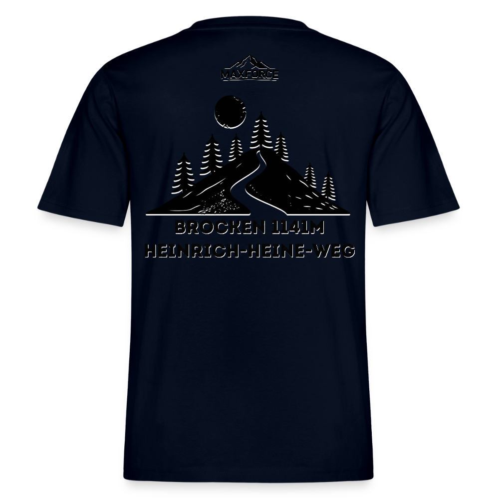 MaxForce Allday Tee - Brocken 1141m BLK LOGO - Navy