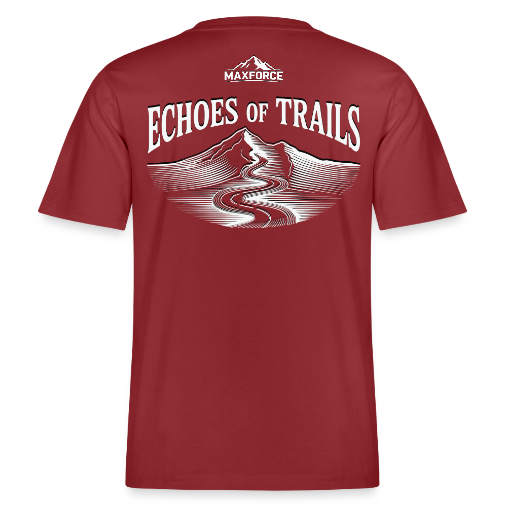 MaxForce Allday Tee - Echoes of Trails Unisex WH LOGO - Erdrot