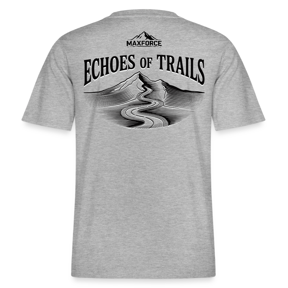 MaxForce Allday Tee - Echoes of Trails Unisex BLK LOGO - Grau meliert