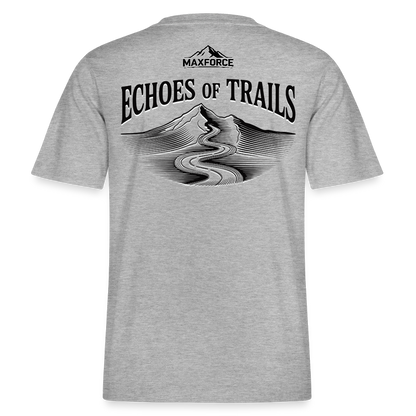 MaxForce Allday Tee - Echoes of Trails Unisex BLK LOGO - Grau meliert