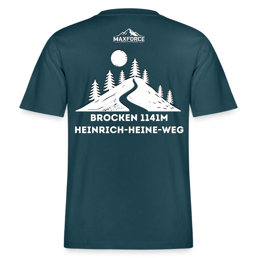 MaxForce Allday Tee - Brocken 1141m WH LOGO - Dunkles Petrol