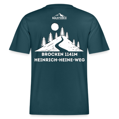 MaxForce Allday Tee - Brocken 1141m WH LOGO - Dunkles Petrol