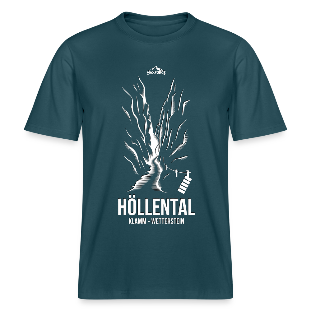 MaxForce Summit Tee – Höllental White Logo - Dunkles Petrol