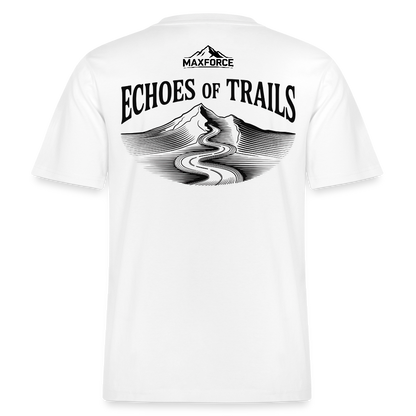 MaxForce Allday Tee - Echoes of Trails Unisex BLK LOGO - Weiß