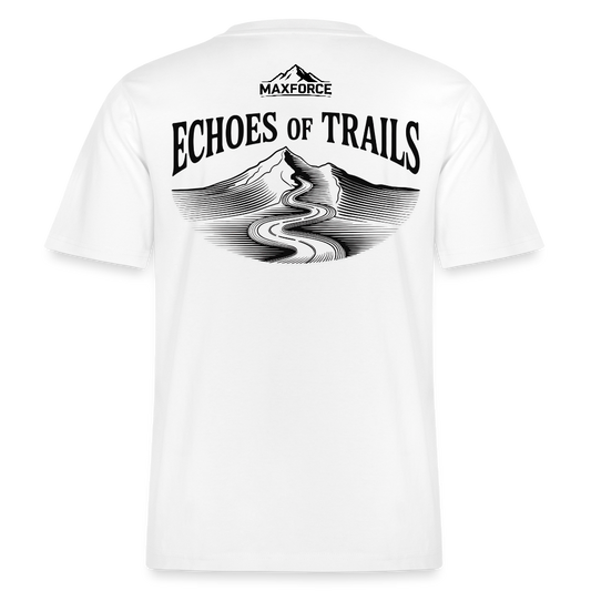MaxForce Allday Tee - Echoes of Trails Unisex BLK LOGO - Weiß