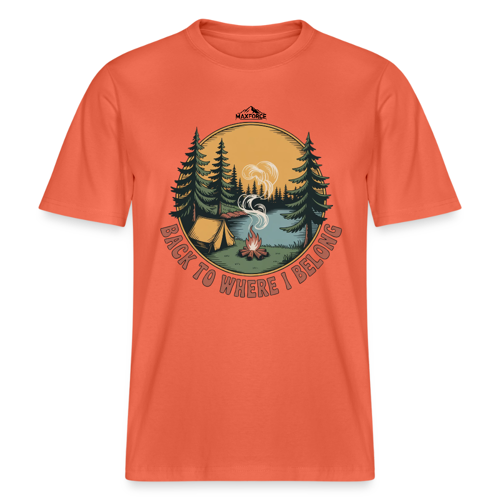BACK TO WHERE I BELONG | Bio-Baumwolle - Hellrot