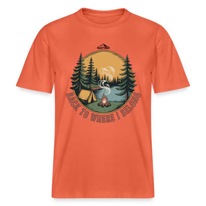 BACK TO WHERE I BELONG | Bio-Baumwolle - Hellrot