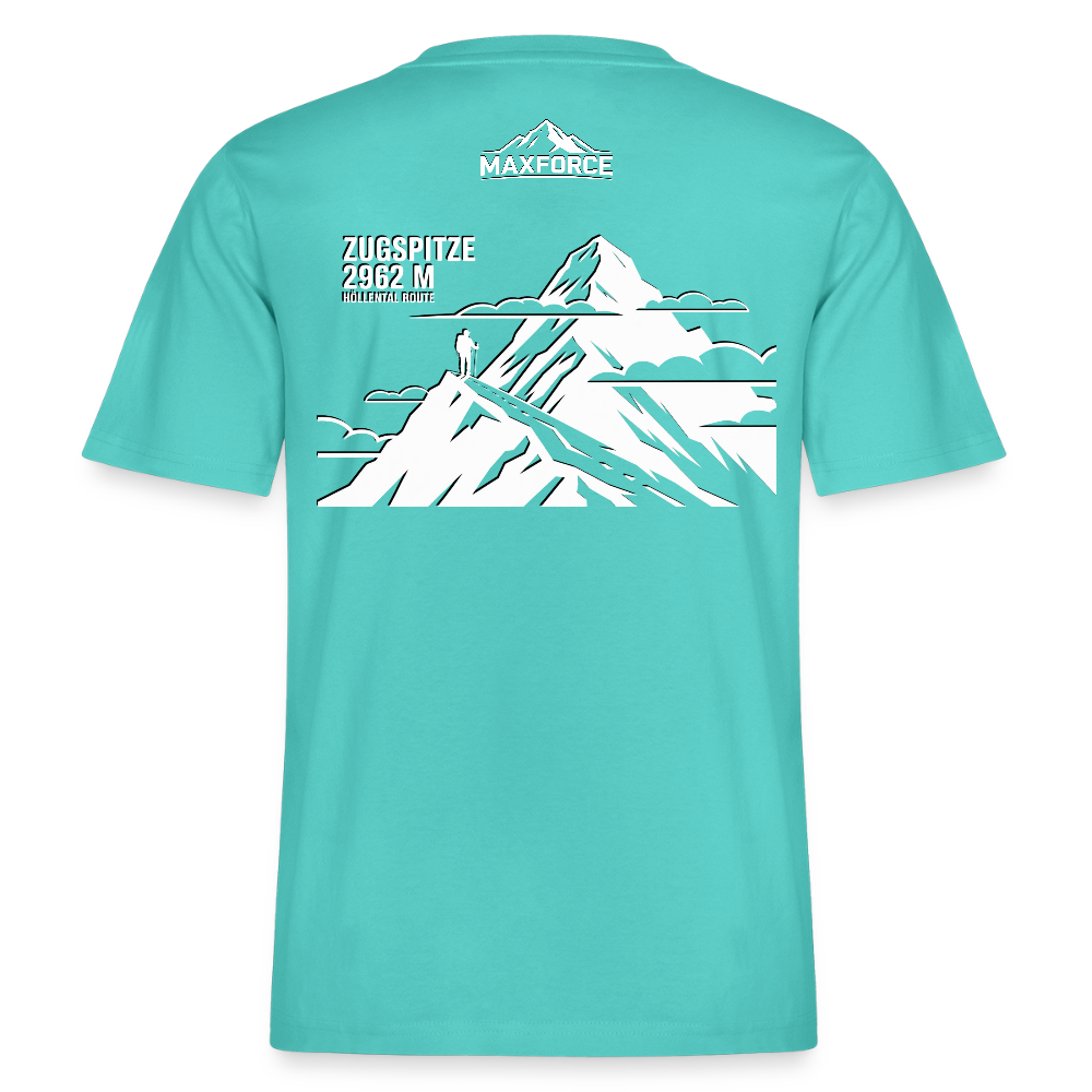 MaxForce Allday Tee - Zugspitze WH LOGO - Poolblau
