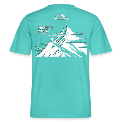 MaxForce Allday Tee - Zugspitze WH LOGO - Poolblau
