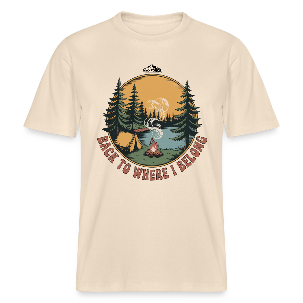 BACK TO WHERE I BELONG | Bio-Baumwolle - Weißgrau