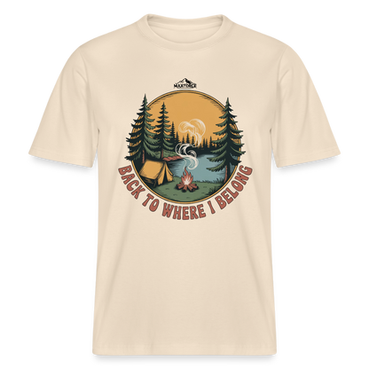 BACK TO WHERE I BELONG | Bio-Baumwolle - Weißgrau