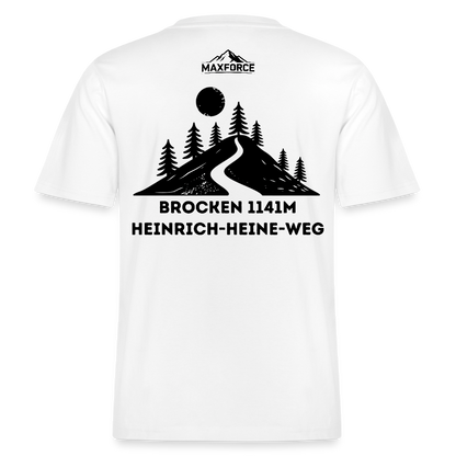 MaxForce Allday Tee - Brocken 1141m BLK LOGO - Weiß
