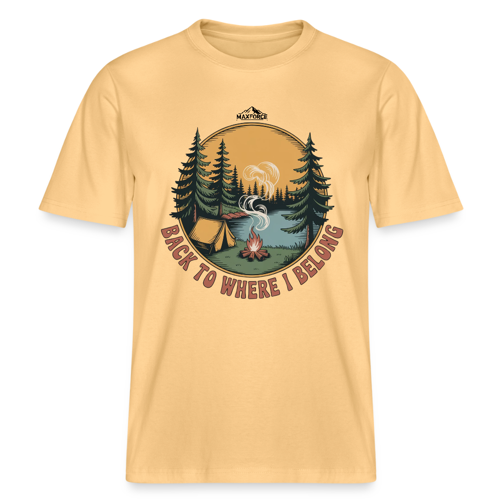 BACK TO WHERE I BELONG | Bio-Baumwolle - Hellgelb