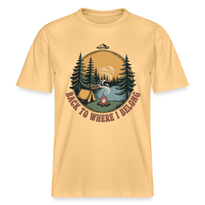 BACK TO WHERE I BELONG | Bio-Baumwolle - Hellgelb